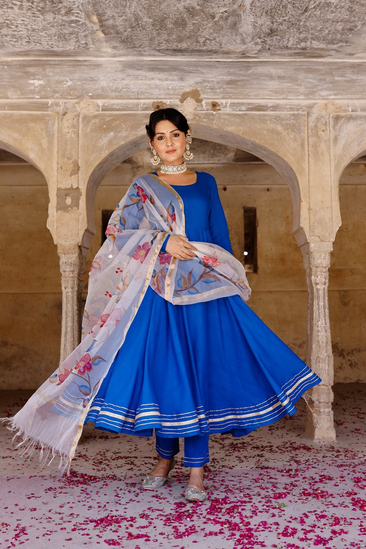 Anarkali suit with on sale dupatta